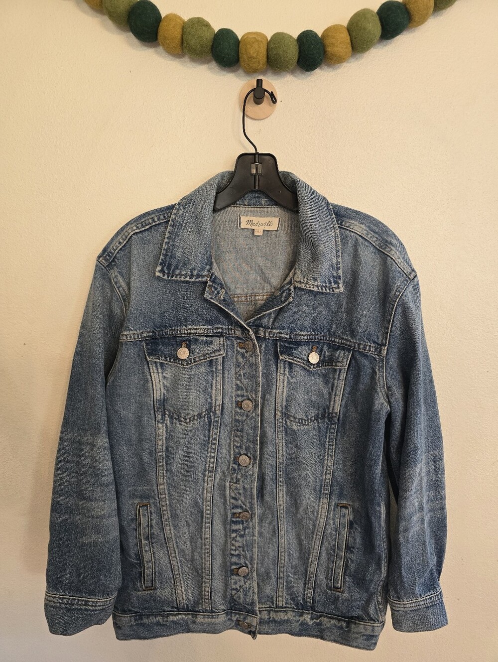 Madewell Denim Jean Jacket Women's Size Small Denim Button Front Pockets